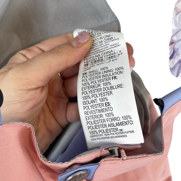 NWT Roxy Chloe Kim Insulated Waterproof Ski Snowboard Bib Pants Rose Pink Sz XS - Picture 9 of 13